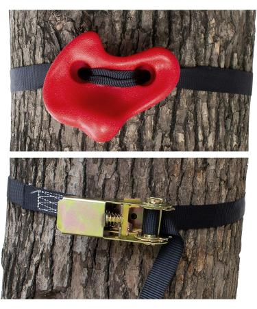 SSBRIGHT Tree Climbers Set - 15 Kids' Outdoor Climbing Holds with 6 Ratchet Straps - Buy Online on GoSupps.com