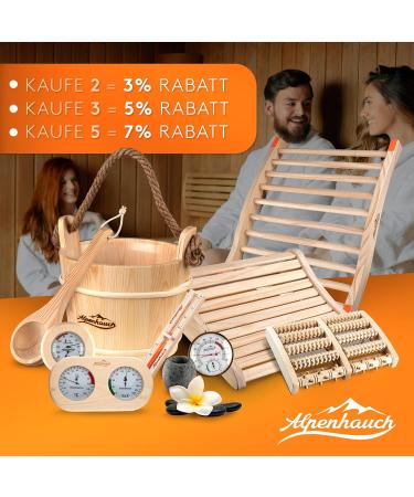 Alpine Breath 2-in-1 Sauna Thermometer Hygrometer | Precise Glass Sauna Accessories with Automatic Calibration - Buy Online on GoSupps.com