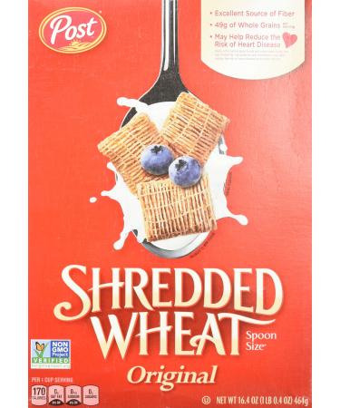 Post Shredded Wheat Cereal The Original Spoon Size, 16.4 oz