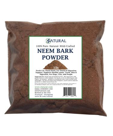 Neem Bark Powder 16ounce-Dental and Digestion Support-Tooth Powder-Pure Neem Bark Powder