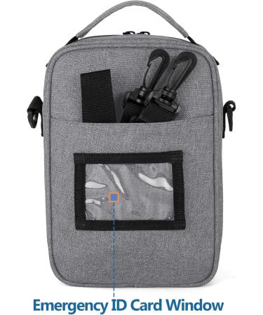 Curmio Insulin Travel Bag - Gray Insulin Cooling Bag for Diabetics | Ideal for Medication & Accessories - Buy Online on GoSupps.com