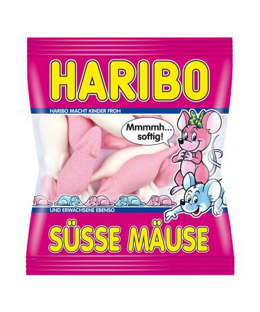 Haribo Sweet Mice Foam Sugar Fruit Gums Winegums Sweets Bonbon In Bag 200 g - Buy Online on GoSupps.com