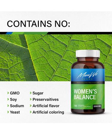 Womens Balance Herbal Supplement - Mood Enhancer & Menopause Support - 100 Capsules - Buy Online on GoSupps.com