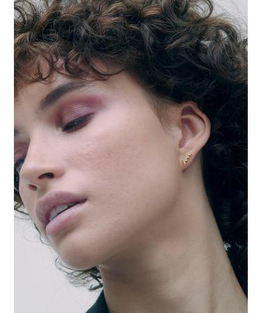 All We Are AWA Logo Pav Stud Earring (Gold Tone/Crystal) - Buy Online on GoSupps.com