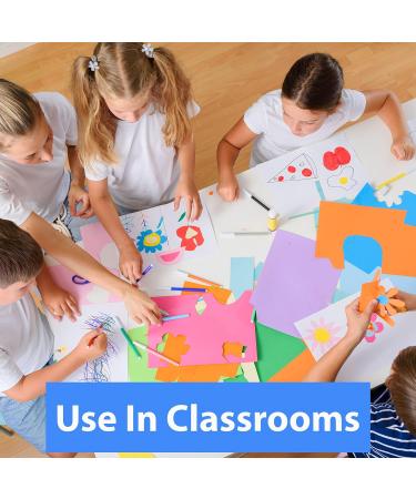 Construction Paper Bulk - Lightweight 9x12 Assorted Colors for Kids Art - Multicolor 40 Sheets per Pack - Buy Online on GoSupps.com