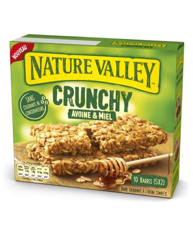 Nature Valley - Crunchy Oat & Honey Cereal Bars - 10 Bars (5x2 Bars)