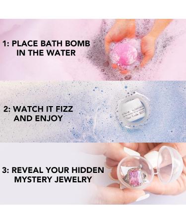 Kate Bissett Southern Magnolia Bath Bomb with Surprise Jewelry | Handmade in USA | Bubble Spa Bath | Ring Size 08 Magnolia Ring - Buy Online on GoSupps.com