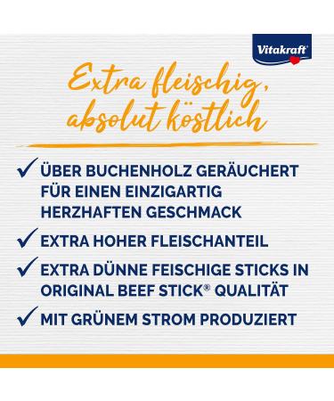 Vita Power Beef Stick School - Healthy Dog Snack Thin Meat Sticks for Training & Rewards Sugar-Free (10 Pieces) - Buy Online on GoSupps.com