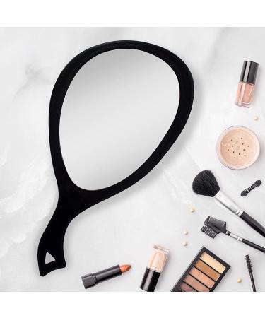 Zadro Large Hand Mirror with Handle - Salon Stylist's Big Handheld & Wall Mounted Black Onyx Mirror (19 x 10) - Buy Online on GoSupps.com
