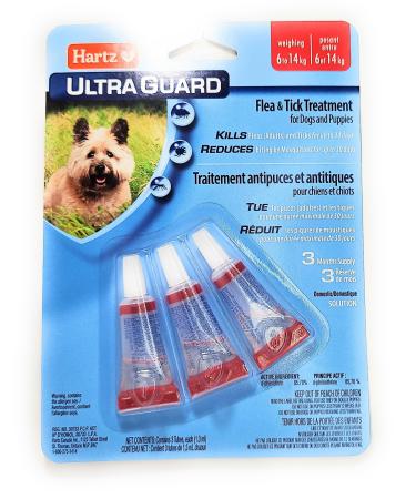 Ultra Guard Flea and Tick Drop Treatment - for Dogs and Puppies 6 kg - 14 kg