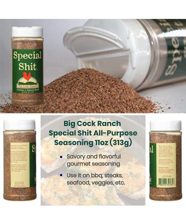 Big Cock Ranch Gourmet Seasoning Bundle - Special, Bull, Good, and Chicken Shit - Gluten-Free, No MSG - 4-Pack Variety Set - 13oz, 12oz, 11oz - Buy Online on GoSupps.com