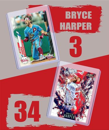 Bryce Harper (6) Assorted Baseball Cards Bundle - Nationals Phillies Trading Cards - Buy Online on GoSupps.com