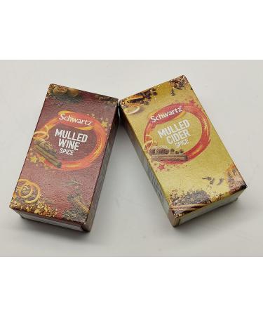 Schwartz Mulled Cider Spice (6 sachets) 18g & Schwartz Mulled Wine Spice (6 sachets) 18g. with 5 Recipe Tips - Buy Online on GoSupps.com