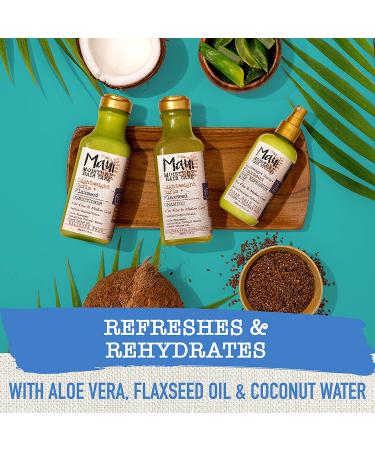 Maui Moisture Lightweight Curls + Flaxseed Curl Refresher Mist - 8oz Vegan Formula with Aloe Vera, Flaxseed Oil & Coconut Water - Paraben & Silicone Free for Defined Curls - Buy Online on GoSupps.com