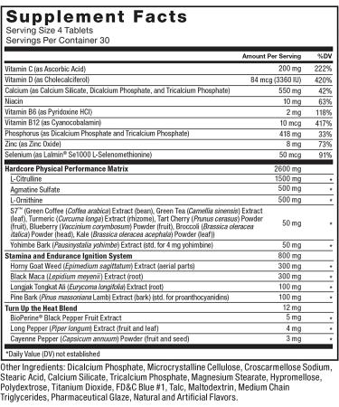 GoSupps.com - Force Factor SCORE! Hardcore Performance and Libido Intensifier 120 Tablets - Buy Online on GoSupps.com