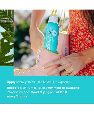COOLA Organic Sunscreen SPF 70 Sunblock Spray - Peach Blossom - 6 Fl Oz - Dermatologist Tested - Vegan and Gluten Free - Buy Online on GoSupps.com