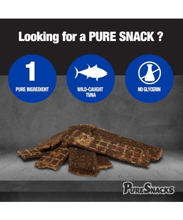 PureSnacks Tuna Jerky Dog Treats 1 Ingredient Made in Thailand 21.2oz - Buy Online on GoSupps.com