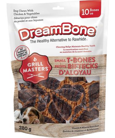 DreamBone Chicken Mini Treats 45ct + DreamBone Grill Master Small T-Bone Treats 10ct Bundle - Buy Online on GoSupps.com