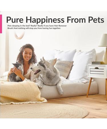 Pet Hair Remover - Double-Sided Brush for Couch Furniture Clothing Car Seat & Carpet - Self-Cleaning Fur Lint Brush for Dog & Cat Hair - New Grey - Buy Online on GoSupps.com