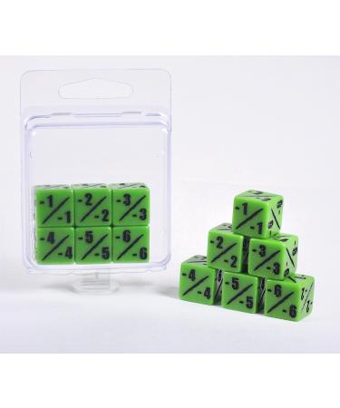 Hedral MTG -1/-1 Counter Dice Set (Pack of 6) - Bright Venom Green - Magic The Gathering TCG CCG 6d6 - Buy Online on GoSupps.com