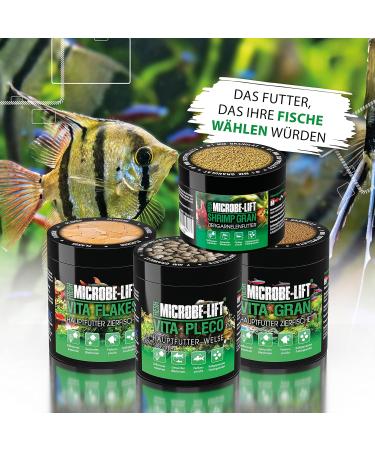 Microbe Lift Vita Pleco 250ml - Premium Soft Granulate Catfish Feed for Freshwater Aquariums | Supports Growth & Color Variety - Cold Pressed - Buy Online on GoSupps.com