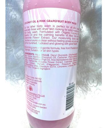 Om She Aromatherapy Pink Grapefruit Scented Shower Body Wash with Coconut Oil - 33.8 oz | Best International Shipping - Buy Online on GoSupps.com