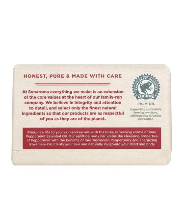 Buy Sunaroma Peppermint Oil with Tasmanian Pepperberry & Alpine Rose Soap - 8 Ounce | International Shipping Available - Buy Online on GoSupps.com
