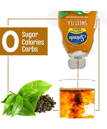 SPLENDA Liquid Sweet Tea Water Enhancer Drops 3.11 Fl Oz (Pack of 2) - Sugar Free, Zero Calorie, Natural Flavor Drink Mix - Buy Online on GoSupps.com