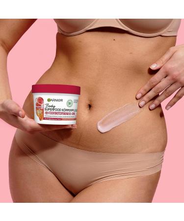 Garnier Body Butter for Dry Skin - Watermelon & Hyaluronic Acid - 48 Hour Moisture - 380ml Superfood Body Care - Buy Online on GoSupps.com