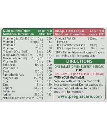 Pregnacare Plus Omega 3 56 Tablets by Vitabiotics - Complete Prenatal Care - Buy Online on GoSupps.com