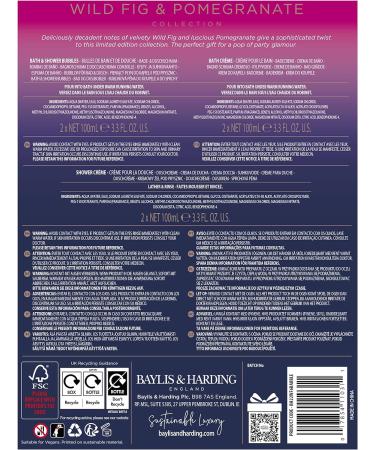 Baylis & Harding Wild Fig & Pomegranate Festive Bauble Bath & Shower Gift Set - Vegan Friendly - Buy Online on GoSupps.com