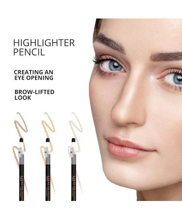 Eyebrow Highlight Pencil - Conceal Blemishes & Dark Circles | Waterproof & Chemical-Free | Mela Beauty Studio Professional Makeup (Light - Buy Online on GoSupps.com