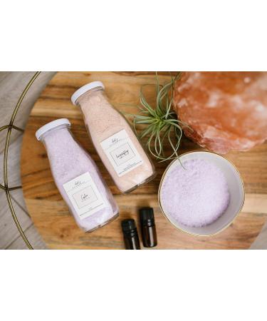 Invigorating & Calming Bath Salt Set - Sweet Orange Himalayan Pink & Lavender Epsom Salt | Made in USA - Buy Online on GoSupps.com