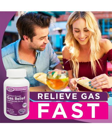Gas Relief Maximum Strength Simethicone 250 mg (365 Softgels) Fast Relief from Gas Bloating Fullness Painful Discomfort Compare to Maximum Strength Phazyme Active Ingredient 365 Count (Pack of 1) - Buy Online on GoSupps.com