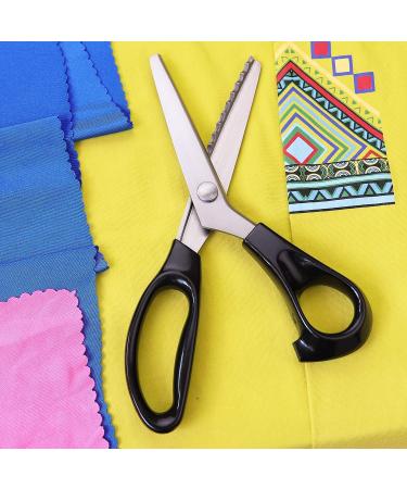 Hui Tong Strong & Sharpe Pinking Shears Pinking Shears Scissors for Fabric  Serrated and Scalloped Scissors Fabric 3mm 5mm 7mm (Scalloped 7mm) - Buy Online on GoSupps.com