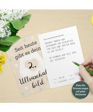 30+1 Milestone Pregnancy Photo & Memory Cards - Gift Boxed with Diary & Congrats Card | Perfect Pregnancy Gifts in DIN A6 Format - Buy Online on GoSupps.com