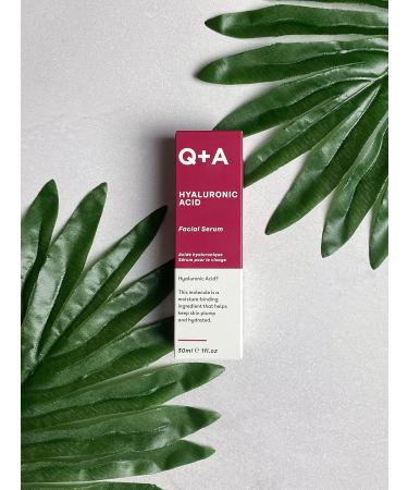 Q+A Hyaluronic Acid Facial Serum 30ml - Hydrating Serum for Healthy & Plump Skin - Buy Online on GoSupps.com