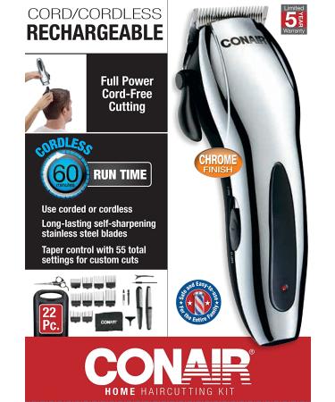 Conair Cordless 22-Piece Hair Clipper - Use Corded or Cordless - Buy Online on GoSupps.com