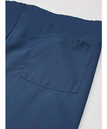 Cherokee Men and Women Scrub Set Modern Fit V-neck Top with Drawstring Pants - Navy, Medium - Buy Online on GoSupps.com