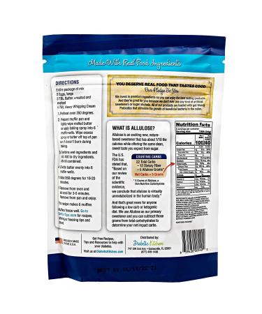 Diabetic Kitchen Blueberry Muffin Mix - 7.2 oz | Low Sugar & Gluten-Free - Buy Online on GoSupps.com