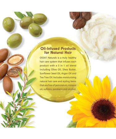 OSSAT Curling Custard 5 in 1 Oils Treatment 12 oz - For All Hair Types - Men, Women & Kids - Color Safe Formula - Buy Online on GoSupps.com