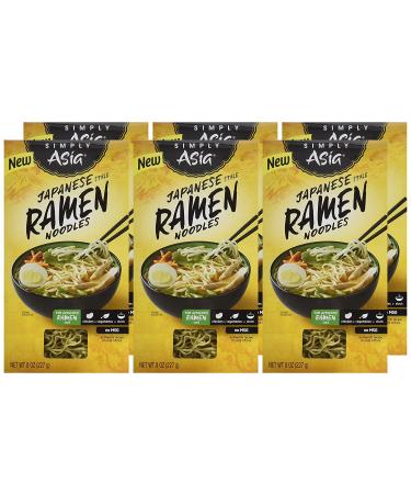 Simply Asia Japanese Ramen Noodles 8 oz - Pack of 6 | Authentic Asian Noodles - Buy Online on GoSupps.com