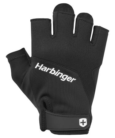 Harbinger Training Grip Weightlifting Workout Gloves 2.0 Unisex Black Medium