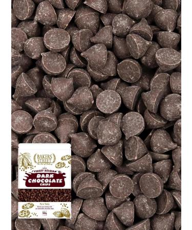 Bakers Street | Finest Belgian | Dark Chocolate Chips 500g | Premium Quality | Baking & Dessrets | Makeing Cake Muffin and all of bakings - Buy Online on GoSupps.com