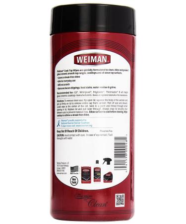 Weiman Cooktop Quick Wipes - 30 ct | Effective Cleaning for Stovetops & Appliances - Buy Online on GoSupps.com