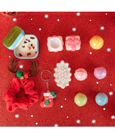 16 Pcs Advent Calendar 2025 Christmas Gifts for Women Mom - Luxury 2025 Gift Box for Christmas Bath and Body Gift for Sister Gift Baskets Set for New Year Gift Christmas Bath and Body Gift Set Strawberry Scents Christmas  - Buy Online on GoSupps.com