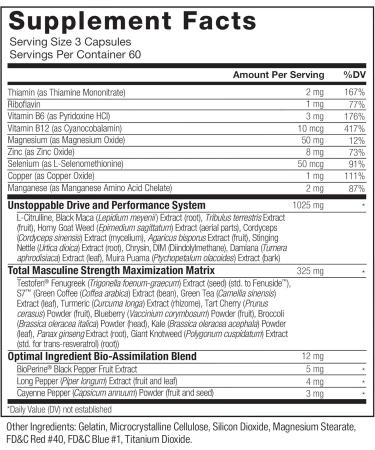 Buy FORCE FACTOR Test X180 Alpha Max Total Testosterone & Nitric Oxide Booster for Men | Enhance Athletic Performance & Blood Flow 180 Capsules - Buy Online on GoSupps.com