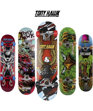 Tony Hawk Signature Series 3 Skateboard | Pro Trucks | Full Grip Tape | 9-Ply Maple Deck | Ideal for All Experience Levels - Buy Online on GoSupps.com