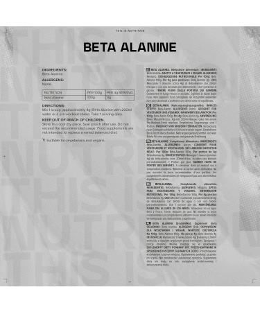 Bulk Pure Beta Alanine Powder 100 g Packaging May Vary 100g - Buy Online on GoSupps.com