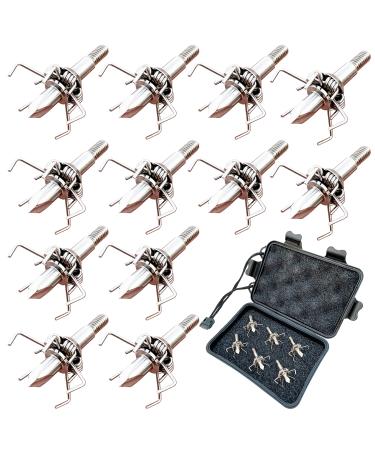 Archery Judo Broadhead (Pack of 12) 100 Grain Arrow Points Tip for Crossbow Bowhunting Hunting Game Sharp